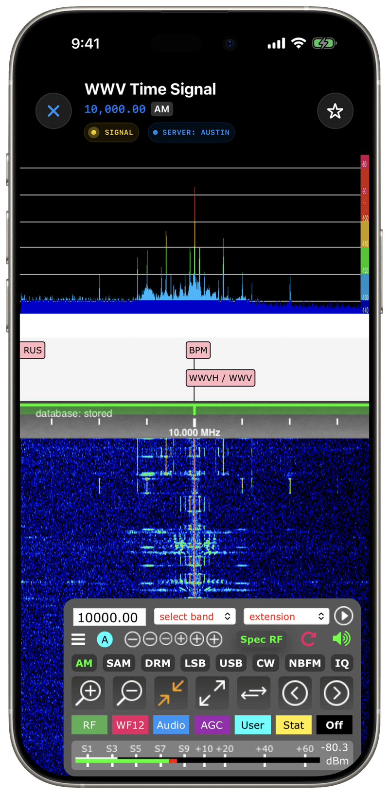 Echo App - Spectrum View